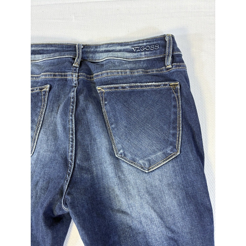 Vigoss Thompson‎ Tomboy Classic Fit Distressed Jeans Womens W29 L25 Blue - Picture 8 of 10